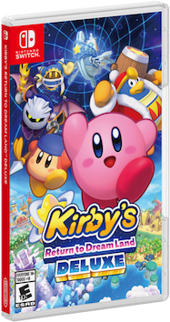 Kirby's Return to Dream Land Deluxe game packaging.